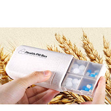 DOITOOL Contenitore per pillole da viaggio, 1 cassetto automatico, 1 settimana, portatile, mini 6 griglie, scatola per medicina, organizer