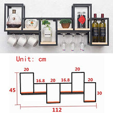 Porta Bottiglie da Vino Wine Rack Holder Vino Mensola Pensile del Vino del Metallo Espositore di Vino in Ferro Battuto Stare Ristorante Mensola Supporto A Parete della Cucina Bicchiere di Vino Mobili