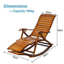 Lounger Sedia da Giardino reclinabile Vintage Sedia a Dondolo Pieghevole per Adulti Lettino Prendisole per Uso Esterno