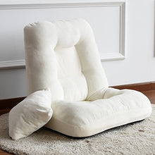 Li jing home Divano Pigro Elegante Divano ad Un Posto Divano Letto Singolo Tatami Divano Pieghevole in Tessuto Multiuso Sedia Pieghevole sul Letto Regolabile Morbido e Confortevole (Color : Bianca)