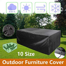 N / A Oxford Rivestimento in Tessuto Esterno Antipolvere per Il Divano Cube Sedia del Rattan Impermeabile Patio Esterno della Copertura della Pioggia XL, 270 x 180 x 90 cm