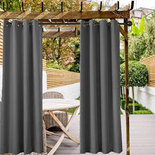 ele ELEOPTION Tenda per Esterni, Impermeabile, Protezione dai Raggi UV, con Occhielli, Oscurante, per Giardino, Cortile, Balcone, Grigio Scuro, 1 Pezzo / 132 X 240cm