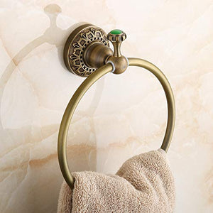 MBYW moderno minimalista portasciugamani portasciugamani da bagno stile europeo rame antico anello porta asciugamani bagno Adatto per bagno, camera da letto, cucina, ufficio, bar