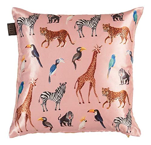 KAAT Amsterdam Wildlife - Cuscino decorativo, colore rosa, dimensioni 40 x 40 cm