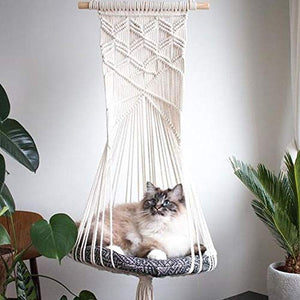 Amache da appendere a forma di gatto, stile retrò, bohémien, per lavori a maglia, per casa, negozio di animali domestici, decorazione da giardino per interni ed esterni