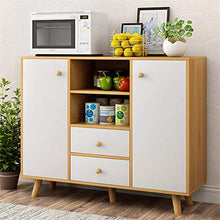 KYEEY Credenza Credenza Buffet Server Governo di immagazzinaggio Consolle Credenza Mobili Soggiorno (Color : Wood, Size : 100x30x85cm)