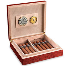 ChangDe-- Scatola di sigari - Sigaro Humidor Contenitore di sigari di convenienza di Viaggio Idratante Legno di Sigaro di Cedro Sigaro Humidor Vernice di Legno massello (Color : A)