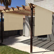 Liveinu Tende da Sole per Gazebo Telo di Ricambio Copertura per Gazebo Vela Ombreggiante Protezione Raggi UV Vela Tenda Impermeabile e Resistente Tenda a Vela per Giardino Balcone 305x365cm caffè