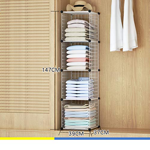 JYXJJKK Armadio A Strati Sovrapposti Gratuiti,divisore di Stoccaggio Vestiti Pieghevoli-d
