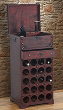Portabottiglie per vini Calvados in legno stile coloniale ~ T109 20 bottiglie