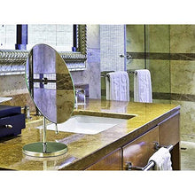 Specchio per Il Trucco Table Top Compone Lo Specchio, Specchio da Rasatura da Terra Chrome, Ovale Specchio da Rasatura, 4 Regolazione Mm/Libero/HD Specchio Specchio di Trucco di Moda
