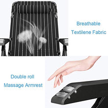 SHUAIIJUAN Sedia per il tempo libero domestico Portable Sedie Sdraio da spiaggia reclinabili for Patio Beach Camping pieghevole Chaise Lounge Chair con 5 regolabili Adagiarsi Posizioni Max 441lbs cari