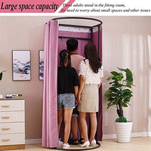 MAHFEI Camerino di Prova, Negozio di Abbigliamento per Camerini Spogliatoio Portatile Kit Tenda Spogliatoio Cornice Metallica Forte Portante per Centri Commerciali, Performance All'aperto