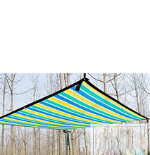 xiaoshuidi123 Panno Ombreggiante Tasso di Ombreggiatura del 85% Isolamento, Rete Solare in PE per Piante Verdi, Usato per Posto Auto Coperto/Impianto di Cantiere, Barre dei Colori (4×4m/13×13ft,B)