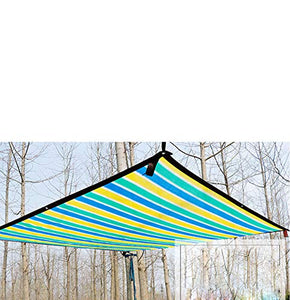 xiaoshuidi123 Panno Ombreggiante Tasso di Ombreggiatura del 85% Isolamento, Rete Solare in PE per Piante Verdi, Usato per Posto Auto Coperto/Impianto di Cantiere, Barre dei Colori (3×4m/10×13ft,C)
