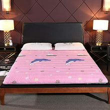 GCP Anti-Scivolare Futon Materasso Topper,Pelle-cordiale Morbido Pieghevole Pavimento Sleeping Pad,Elevata Resilienza Materasso Futon