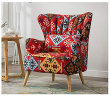 LYQZ Semplice Divano Singolo Tessuto Posteriore Sedia Divano Pigro Camera da Letto Soggiorno Ufficio Tempo Libero Comodo Sedile 77 × 52 cm (Color : Flower)