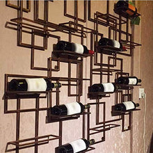 LLT Wine Rack, Cremagliera Della Decorazione Della Parete Della Novità, Wine Rack Mensola Di Vetro Wall Hanging Metallo Creativo Lattice Vino Cremagliera Di Esposizione Della Decorazione per Ristoran