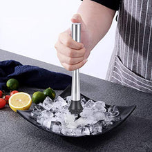 Liineparalle Kit per Barista Professionale in Acciaio Inossidabile con Ghiaccio a Forma di Diamante, frantumatore per Cocktail, Miscelatore, Strumenti da Barbiere(22.5cm)