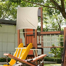 Oumefar Tenda da Sole Impermeabile con tettoia a Quattro Angoli per vialetto Patio o Altra Area Esterna(Beige)