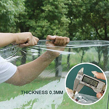 Noble Createaprototype Telone Impermeabile per Esterno Trasparente, Tela Cerata in Polietilene 0,3 MM,Telo con Occhielli per mobili da Giardino, Piscina, Auto, Camion, Telo di Protezione antistrappo