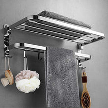 LYM &ripiano di stoccaggio Acciaio Inox Bagno Mensola, Pieghevole Wall Hotel Mounted Towel Rack tovagliolo di Bagno di immagazzinaggio Mensola Scaffale Scaffale di Finitura (Size : 50cm)