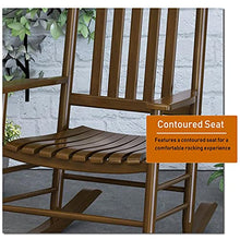 Sedie a Dondolo da Giardino All'aperto Terrazza Sedia A Dondolo Set Di 2, Sedia A Dondolo Per Adulti In Legno Resistente Per Portico Anteriore, Giardino, Prato, Piscina E Cortile, Carica 180 Kg Intern