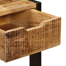 vidaXL Credenza 3 Cassetti Vintage Tavolo Cassettiera Dispensa Vetrina Arredo Soggiorno Armadio Arredamento Legno Massello di Mango