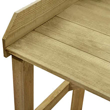 OUSEE Tavolo da Lavoro da Giardino in Legno Impregnato 75x40x90cm