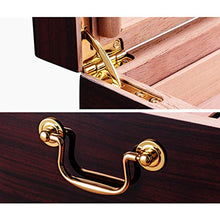 LSX Scatola di sigari Cigar Box, Cigar Humidor Legno di Cedro Cigar Box Piano della Vernice di Grande capienza può Essere Caricato con 100 dell'anello di tiro OYO (Size : 37.5x24.5x18cm)