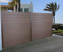 Mendler Pannello supplementare frangivento Privacy Sarthe WPC Alluminio Premium 185cm Marrone