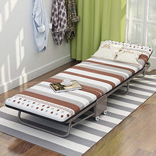 Letto Pieghevole Per Adulti, Sei Centimetri Di Lusso Confortevole E Spessa Materasso, Pieghevole Ospite Extra Letto Con Rotelle, Portable Fold Up Robusto Telaio Aggiuntivo Extra Letto Per Gli Ospiti