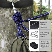 LATTCURE Amaca da Campeggio con Rete Zanzariera Ultra Leggera in Nylon con Zanzariera Cerniera 260 x 140 cm Fino a 300 kg con Cinghie e Moschettoni