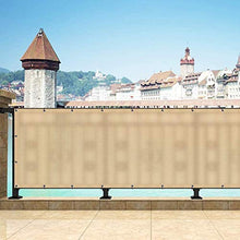 YZJL Paraventi da Giardino Copertura Decorativa Opaca Protezione dal Vento e dai Raggi UV 250GSM Utilizzando Fascette per Cavi e balconi in Corda di Nylon Patiosscherma Giardino