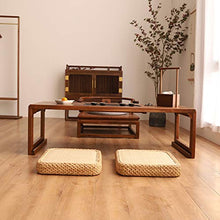 LTINN Cuscini Tatami in Rattan Naturale, Tessuti a Mano ecologici, Traspiranti e Non collassanti, Cuscini del Pavimento del Soggiorno del Balcone Rotondi e Quadrati ispessiti, alloggi in Famiglia