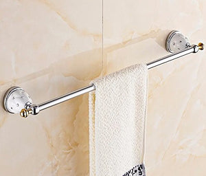 Portasciugamani da bagno a muro semplice portasciugamani singolo argento 63cm
