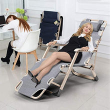 Sywlwxkq Balcone Ufficio Sedia Relax Lettini Prendisole Sedie a Sdraio Sedia da Giardino reclinabile Sedie Zero Gravity Relaxer Reclinabile Lettino Pieghevole Regolabile per Patio Esterno C