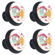 Pesce cartone animato 4 PCS Pomelli per Porta, Pomolo per Mobile, Pomelli per Mobili con Viti, Maniglia per Armadietto, Pomelli per Porta, Pomelli per Cassetti per Porta, Armadio, Cassetto e Credenza