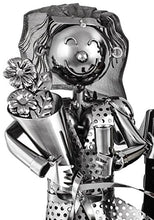 Brubaker portabottiglie dal Design 'Coppia di sposi' per Spumante o Champagne - Saldatura di Metallo con Biglietto d'auguri