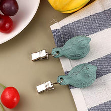 YARNOW Pesi Tovaglia d'Epoca Cast Iron Bird Copertura di Tabella Pesi Heavy Duty Tovaglia Morsetti retrò Uccello Pesi per Interni del Partito Outdoor Picnic 4PCS (Verde)