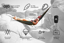 Monkey Swing amaca leggera (275x140 cm) con 2 X 300kg cordoni, 2 X Chiusura a moschettone, Outdoor Trekking & Campeggio Hammock, Amaca da Viaggio, Travel Hammock, giardino, spiaggia