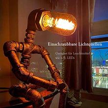 Steampunk - Lampada industriale per vino, dispenser di vino, scaffale per vino e versatore, in ferro industriale, stile retrò, per camera da letto, soggiorno, sala da pranzo, bar