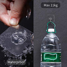 24 Pezzi Ganci appendiabiti , ganci trasparenti gancio autoadesivoet, regolabili 180 ° impermeabili antitraccia in PVC ganci per Cucina bagno camera da letto ecc,senza foratura, portata massima 11 kg