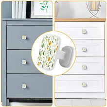 Fumetto di fiori 4 PCS Pomelli per Porta, Pomolo per Mobile, Pomelli per Mobili con Viti, Maniglia per Armadietto, Pomelli per Porta, Pomelli per Cassetti per Porta, Armadio, Cassetto e Credenza