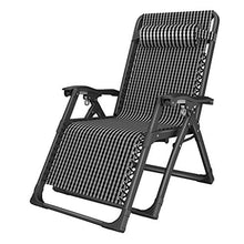 SHUAIIJUAN Sedia per il tempo libero domestico Pieghevole reclinabile Sedia da giardino Giardino regolabili Sedie Zero Gravity Sdraio reclinabile con poggiatesta for Patio Camping Beach Deck