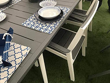 XONE Keter Set Harmony in Resina Tavolo (160/240x100xh74cm) e 6 poltrone Stampo Legno + Copertura Contro intemperie