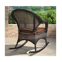 XinQing-Sedia a Dondolo Sedia a Dondolo all'aperto reclinabile, Telaio in Lega di Alluminio, Sedia retrò PE Rattan, Adatta per Giardino, terrazzo, Cortile 60x86x89cm