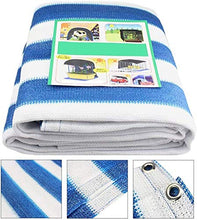 YZJL Side Tenda di Divisione Copertura dello Schermo di segretezza Steccati UV HDPE stabilizzato a Sdraio Zona di Partito partizione Nets Scherma Giardino (Color : Blue-White, Size : 1x50m)