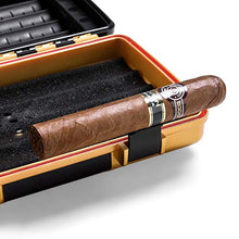 Minmin Cigar Box Small Luxury Car lega di alluminio portatile ad alta tenuta Cigar Box Humidor, 215x135x55mm accessori del sigaro (Size : 215x135x55mm)