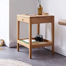 DGHJK Mobili per la casa, Comodino in Legno massello, Divano, tavolino Laterale, armadietto con cassetto, Tavolo per Telefono, Soggiorno, Tavolo angolare, ripiano, 14,9"x13,3 x19,6